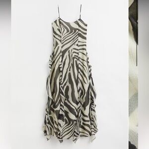 LOOKING FOR: Zebra Chiffon Ruffle Dress from H&M